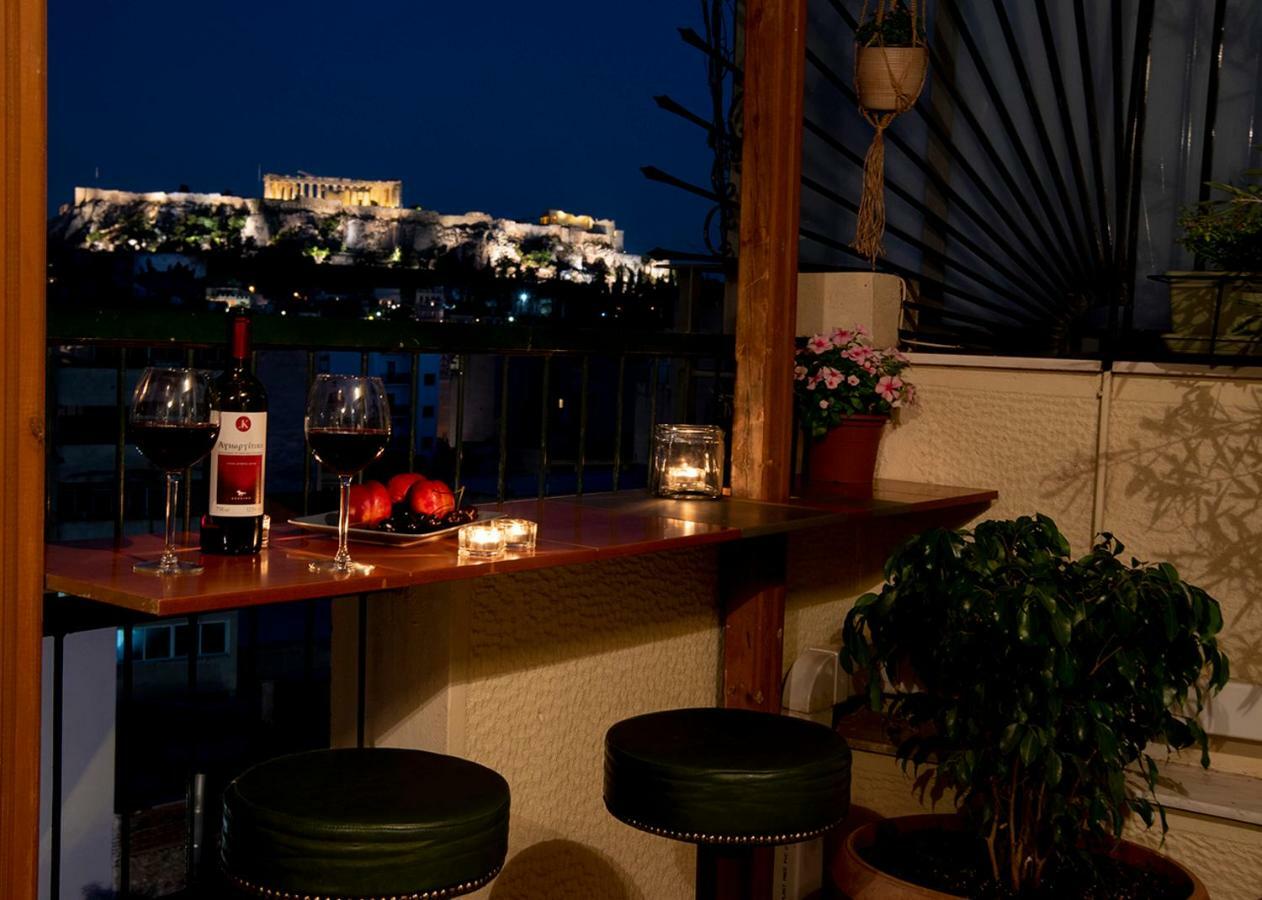 Ferienwohnung Mosaics Astonishing Acropolis View Aprtm Athen Exterior foto