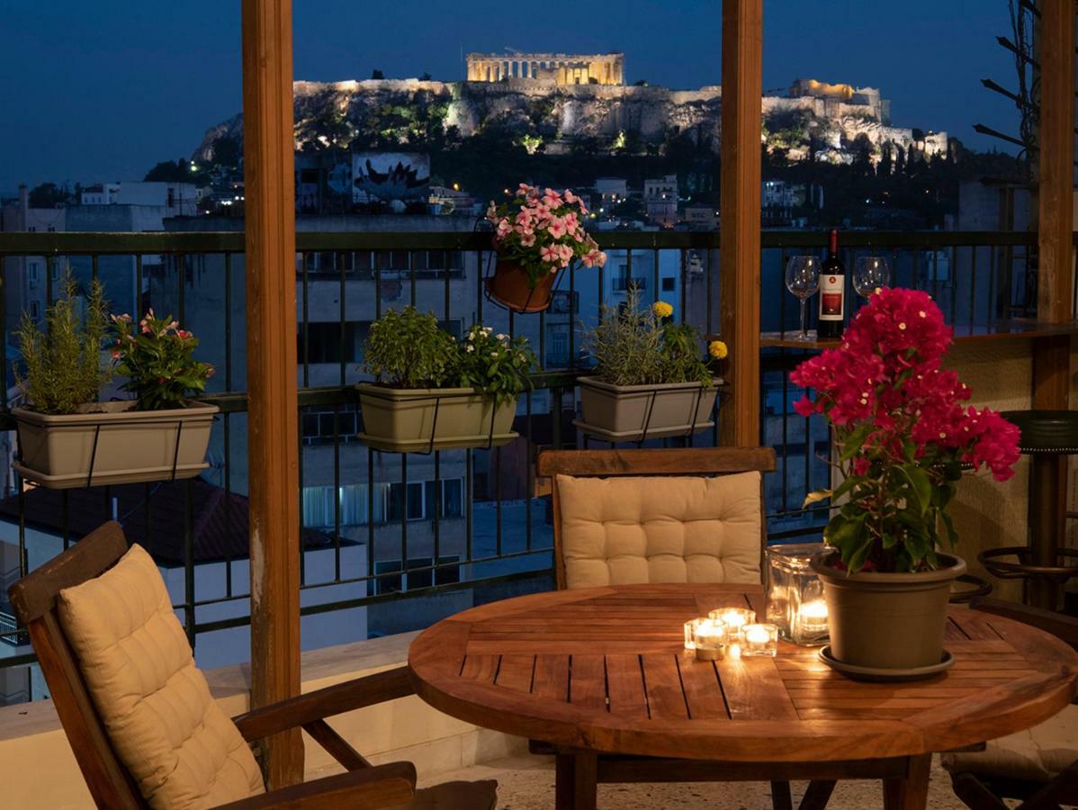 Ferienwohnung Mosaics Astonishing Acropolis View Aprtm Athen Exterior foto